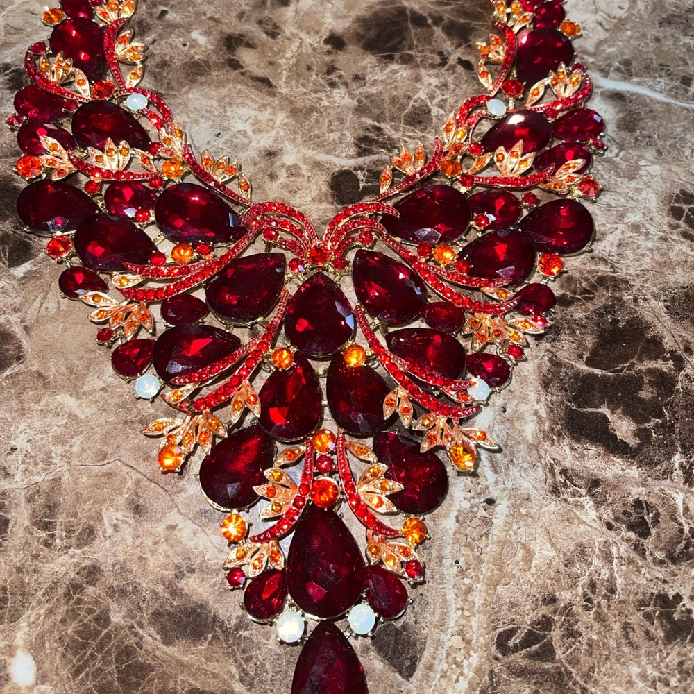 Ruby Red royal necklace